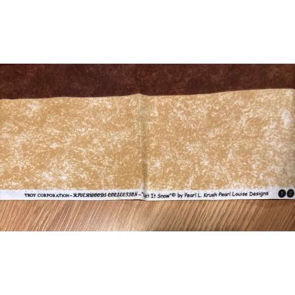 Christmas Panel Fabric Snowman Tree Let it Snow Pearl L. Krush Troy Corporation - Picture 5 of 7